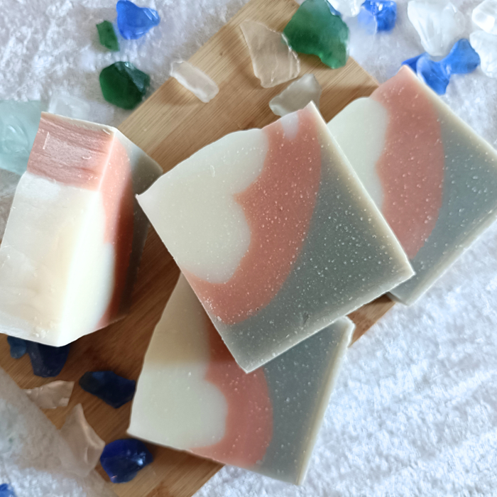 Floral Spa Gift Set | Pink & Dead Sea Clay, Lavender, Rose Soaps, Cranberry Face Moisturizer