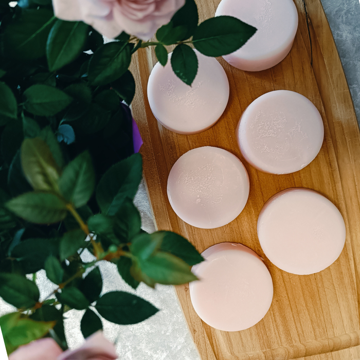 Floral Spa Gift Set | Pink & Dead Sea Clay, Lavender, Rose Soaps, Cranberry Face Moisturizer